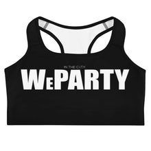 Load image into Gallery viewer, WE PARTY BLK Sports Bra