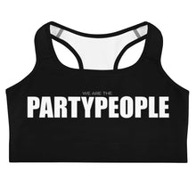 Load image into Gallery viewer, PARTY PEOPLE BLK Sports Bra