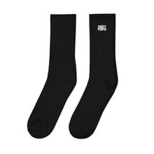 Load image into Gallery viewer, PARTY PEOPLE BLK Embroidered socks