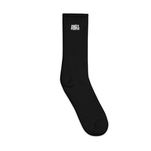 Load image into Gallery viewer, PARTY PEOPLE BLK Embroidered socks