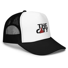 Load image into Gallery viewer, THE CITY WHT Foam trucker hat