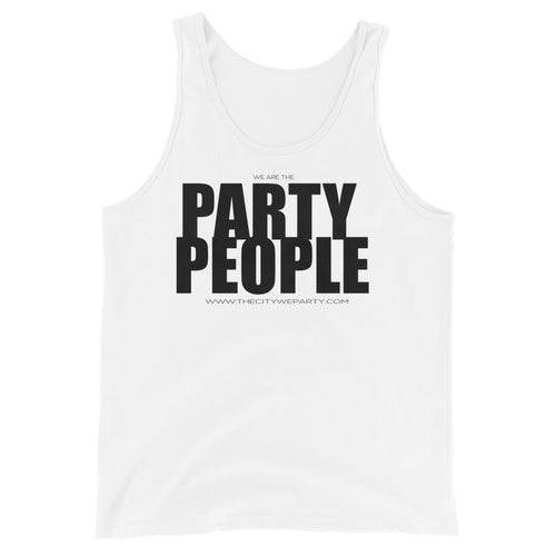 PARTY PEOPLE WHT Unisex Tank Top