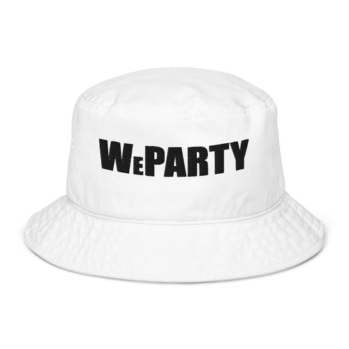 WE PARTY WHT bucket hat