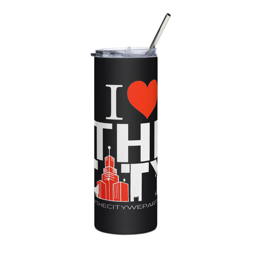 I LOVE THE CITY Stainless steel tumbler
