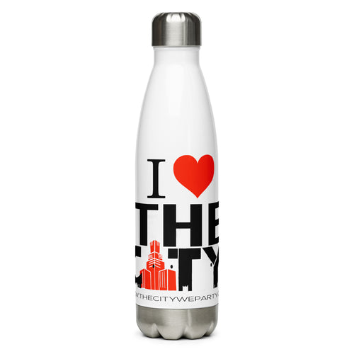 I LOVE THE CITY Stainless Steel Water Bottle