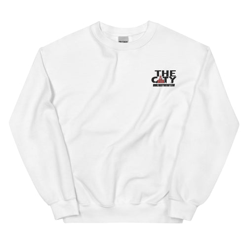 THE C.I.T.Y. Embroidery WHT Unisex Sweatshirt