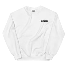 Load image into Gallery viewer, WE PARTY Embroidery WHT Unisex Sweatshirt