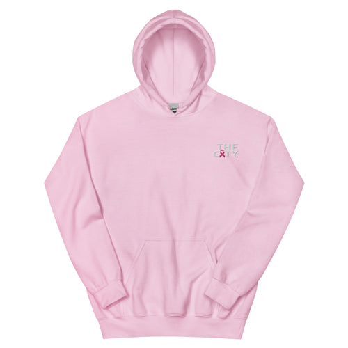 THE C.I.T.Y. Breast Cancer Awareness Embroidery PNK Unisex Hoodie