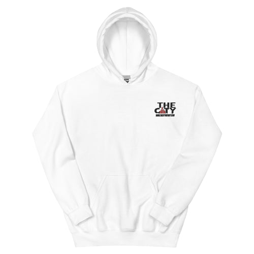 THE C.I.T.Y. Embroidery WHT Unisex Hoodie