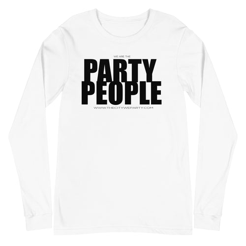 PARTY PEOPLE WHT Long Sleeve Tee
