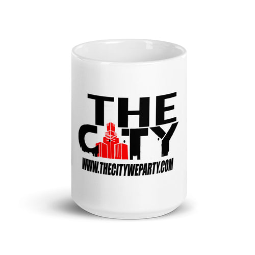 THE C.I.T.Y. White glossy mug
