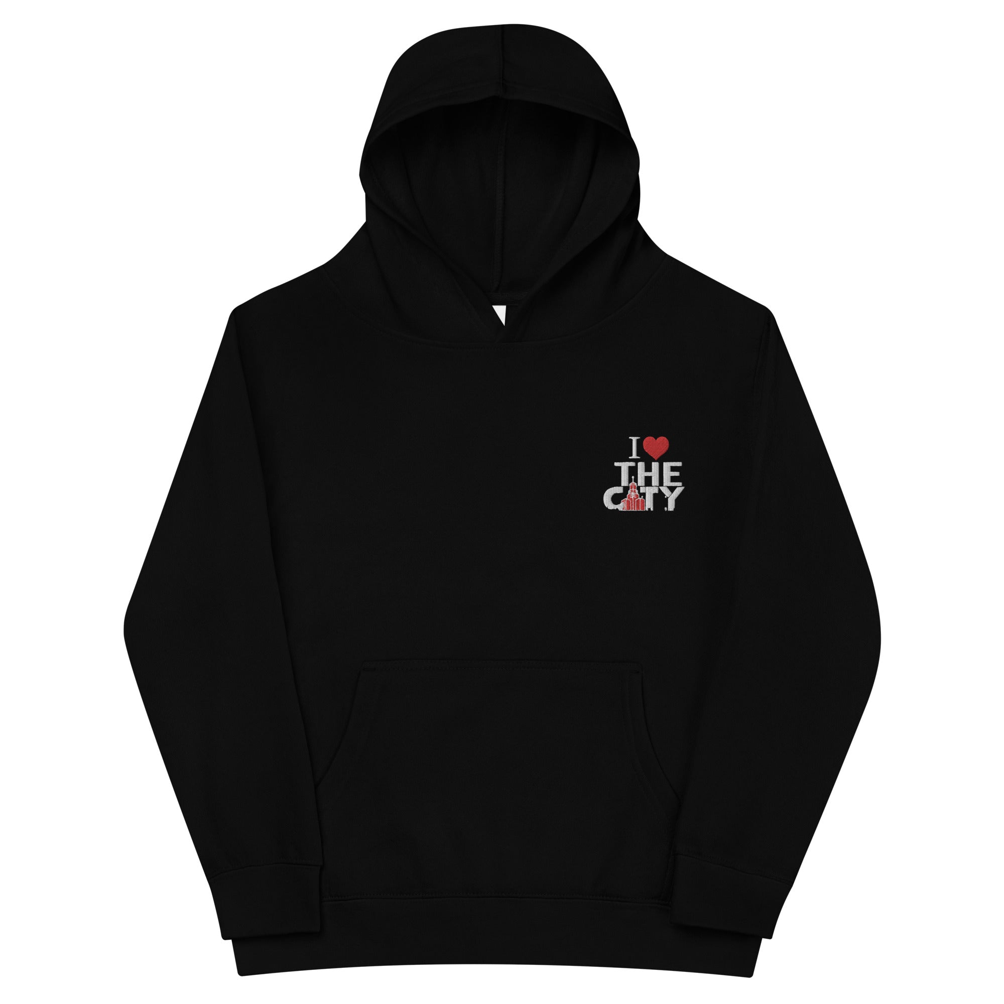 I LOVE THE C.I.T.Y. Kids fleece hoodie BLCK
