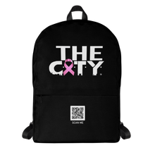 Load image into Gallery viewer, THE C.I.T.Y. Breast Cancer Awareness BLK Backpack