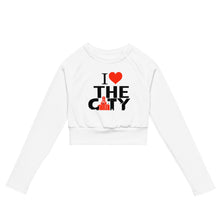 Load image into Gallery viewer, I LOVE THE C.I.T.Y. long-sleeve crop top