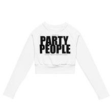 Load image into Gallery viewer, PARTY PEOPLE long-sleeve crop top