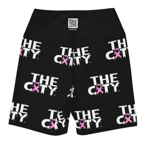THE C.I.T.Y. Breast Cancer Awareness BLK Yoga Shorts