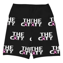 Load image into Gallery viewer, THE C.I.T.Y. Breast Cancer Awareness BLK Yoga Shorts