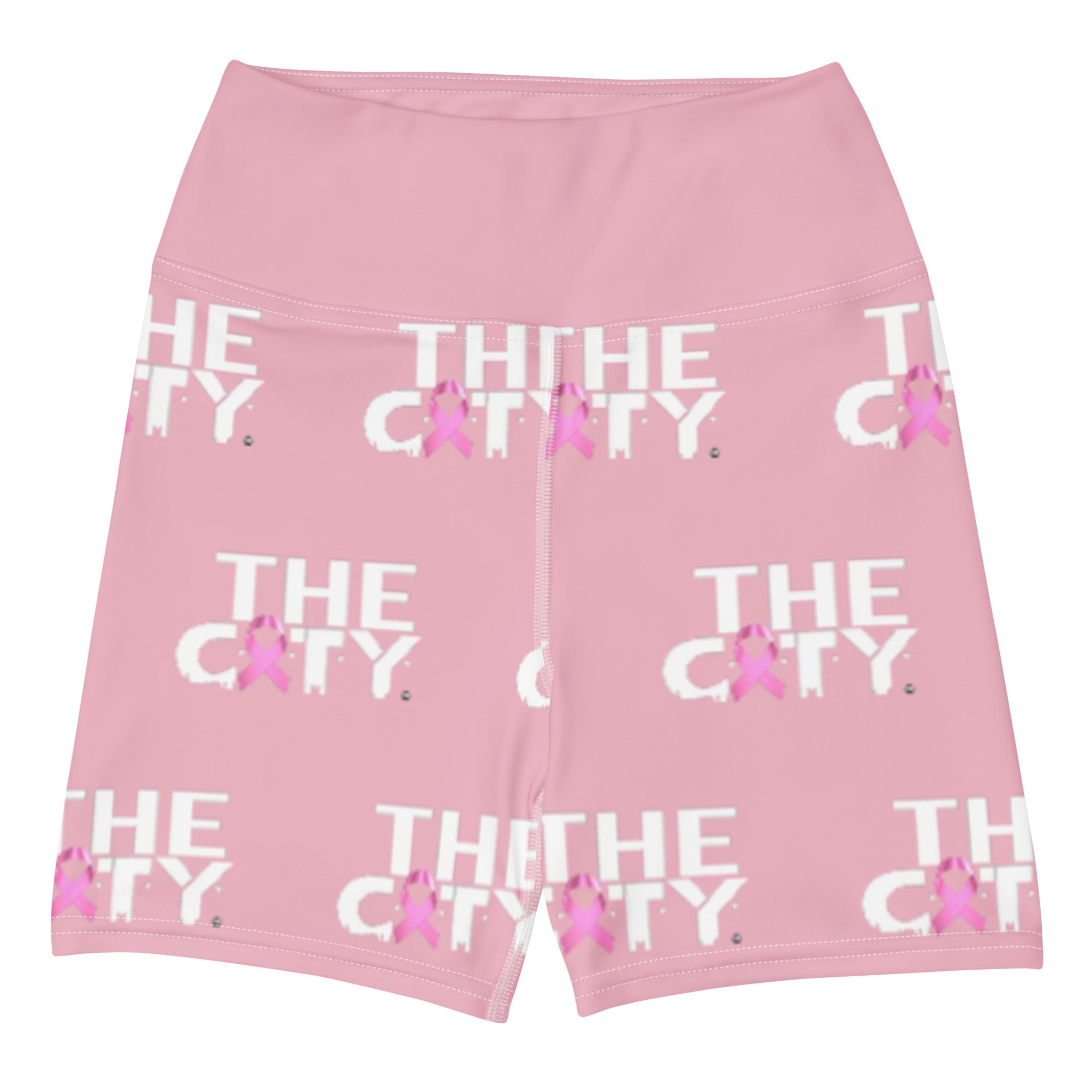 THE C.I.T.Y. Breast Cancer Awareness PNK Yoga Shorts