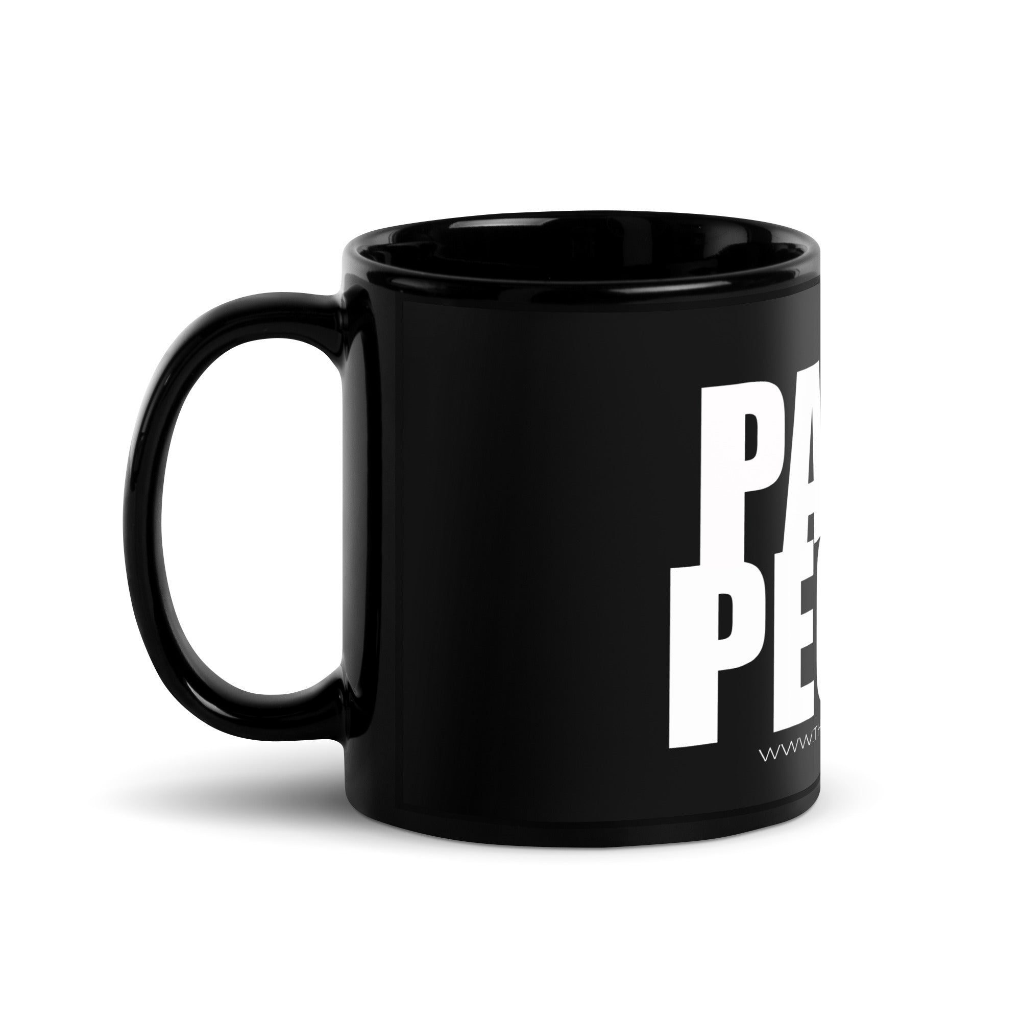 PARTY PEOPLE Black Glossy Mug