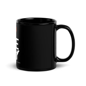 I LOVE THE CITY Black Glossy Mug WS