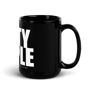 PARTY PEOPLE Black Glossy Mug