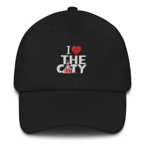 I LOVE THE C.I.T.Y. BLK Dad hat