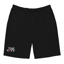 Load image into Gallery viewer, THE C.I.T.Y. Breast Cancer Awareness Embroidery BLK Men&#39;s Fleece Shorts