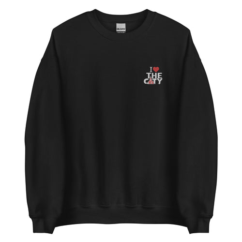 I LOVE THE C.I.T.Y. Embroidery Unisex Sweatshirt ( 2 COLORS )