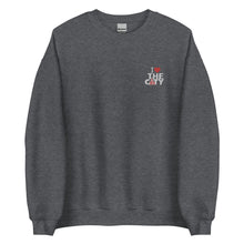 Load image into Gallery viewer, I LOVE THE C.I.T.Y. Embroidery Unisex Sweatshirt ( 2 COLORS )