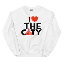 Load image into Gallery viewer, I LOVE THE C.I.T.Y. WHT Unisex Sweatshirt