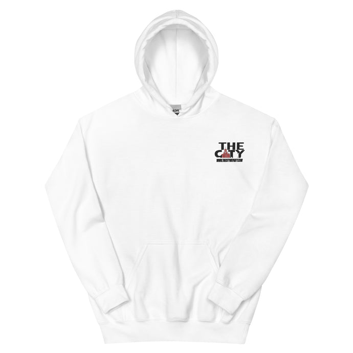 THE C.I.T.Y. Embroidery Unisex Hoodie (WHITE)