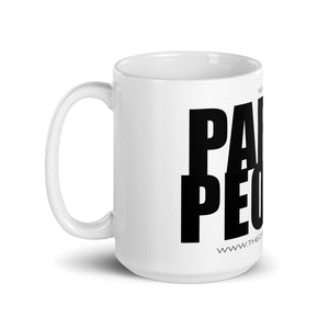 PARTY PEOPLE White glossy mug